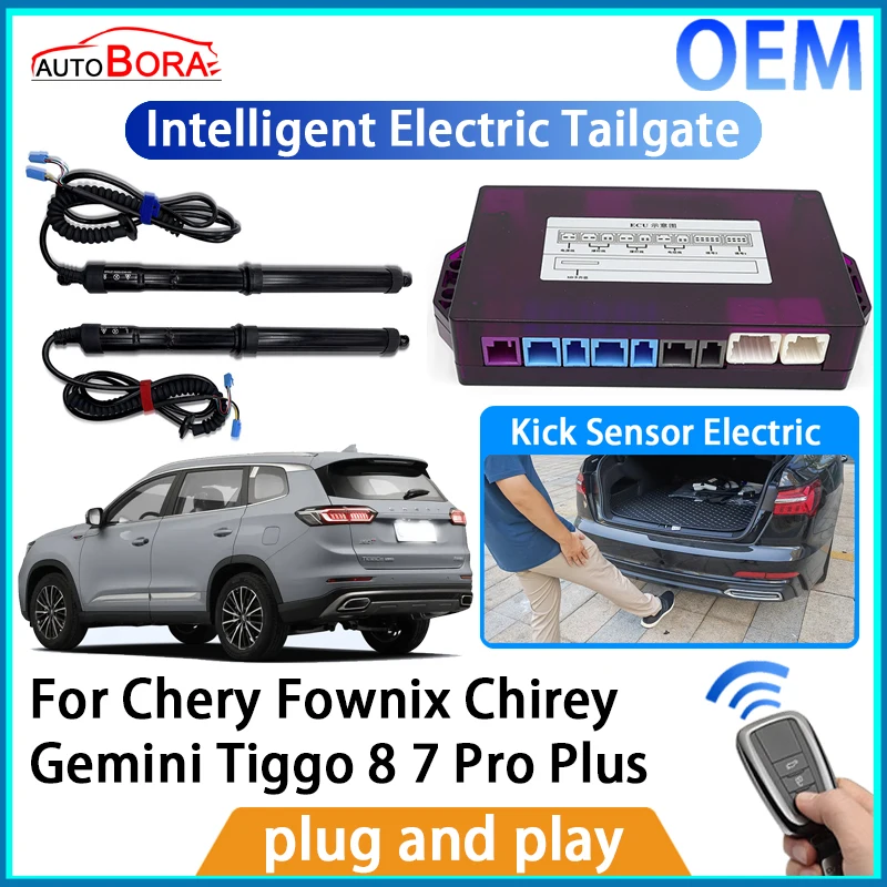 

AutoBora Intelligent Electric Tailgate Automatic Lifting Kit Remote Control Opener for Chery Fownix Chirey Gemini Tiggo 8 7 Pro