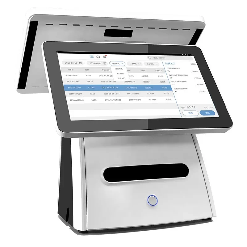 

Restaurant convenience store touch cash register receipt printing Android system 15.6 inch dual