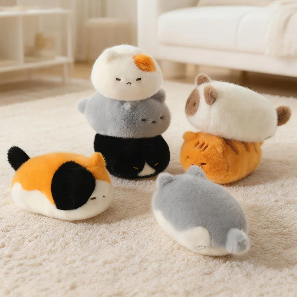 Muñeco de Peluche de Gato de Ojos Grandes de 15 cm, Juguete de Peluche de Gato Siamés Naranja de Alta Calidad, Lindo Gatito de Peluche, Regalo de Cumpleaños