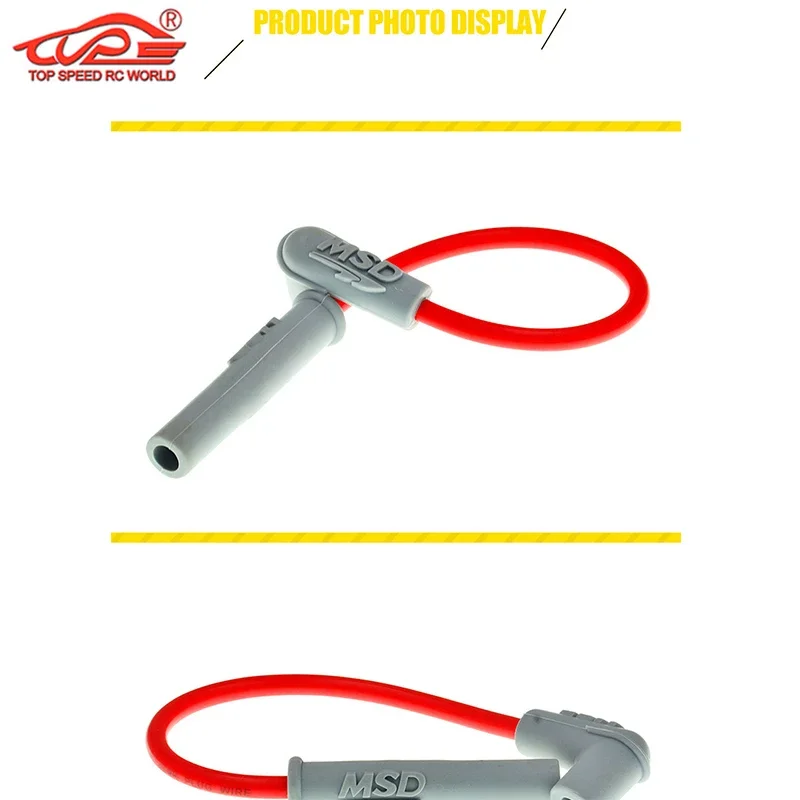 MSD-Hochspannungskabel mit super guter elektrischer Leitfähigkeit für 1/5 HPI ROVAN KM BAJA LT FG GoPed RedCat MCD FID DDT RACING