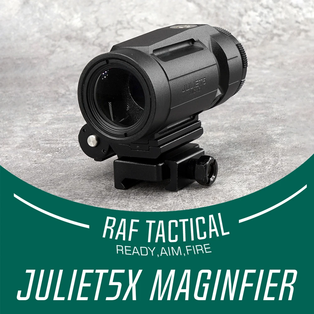 2024 New Tactical Magnifier Rifle Scope Spotting Scope JULIET5 5x24mm for Tactical Airsoft Milsim Hunting W Original Logo