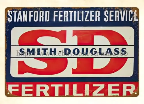 beautiful wall art décor Smith Douglass Fertilizers farm chemical metal tin sign sign