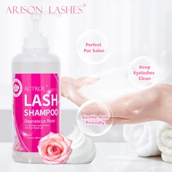 ACTROL 1000ml Eyelash Cleanser Foam Lash Shampoo Pump Press Lash Lift Eyelash Cleaner Foam Shampoo Kit Clean Eyelash Extension