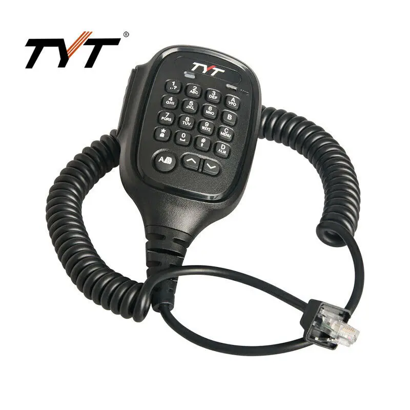 10 peças original ip54 à prova d'água microfone alto-falante microfone para rádio móvel de carro tyt MD-9600