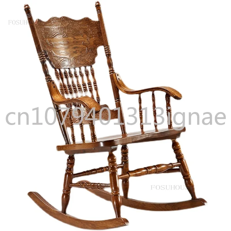 American style living room furniture, rocking chairs, retro lounge chairs, indoor balconies, leisure chairs, armchairs