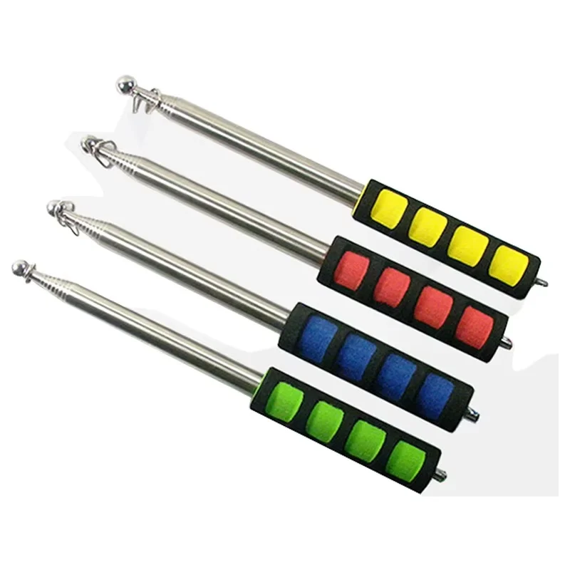 1Pc 1.2M/1.6M PPT Presentation Handheld Flag Pole Teachers Pointer Tour Guide Flagpole Telescopic Flag Pole