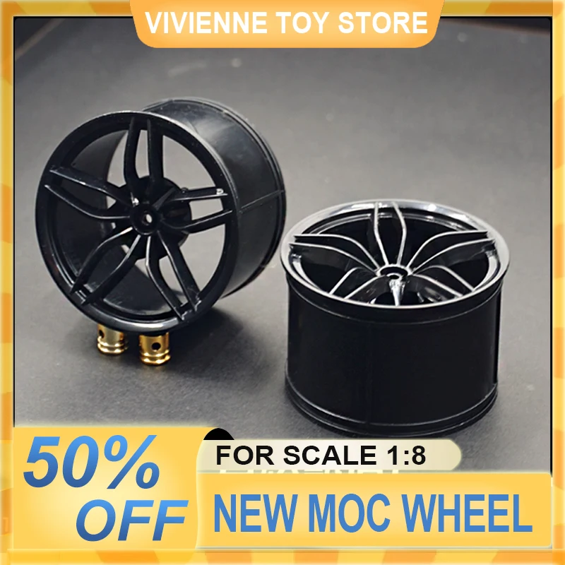 

В наличии CADA металлическое покрытие, настраиваемая ступица колеса, строительные блоки, комплект аксессуаров для автомобиля LEGO MOC 1:8 42083 42056 42115 колесо