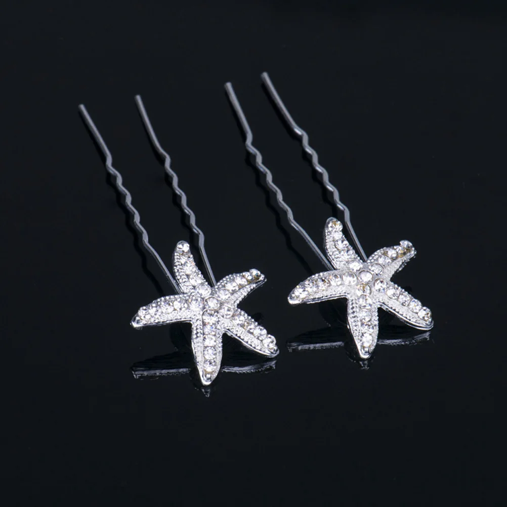 

20pcs Rhinestone U Shape Decorative Decorative Hairpin Bridal U Shape Hairpin Wedding Daily Wear Hairstyle Tools