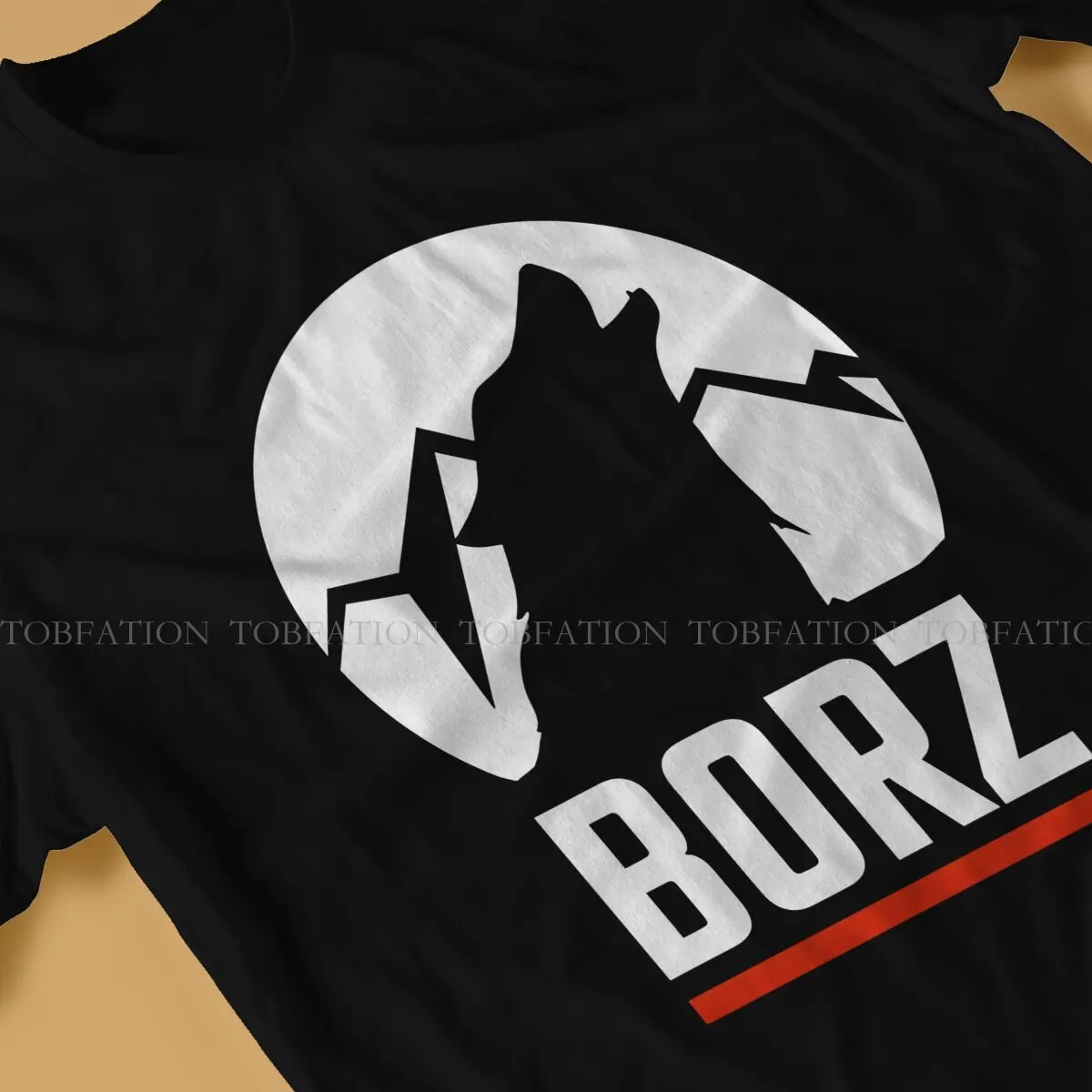 Chechen Borz Wolf Newest TShirts CHECHNYA Chechen Men Harajuku Pure Cotton Streetwear T Shirt O Neck Big Size