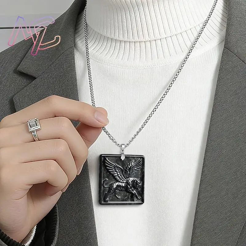 Myanmar Jadeite Tiger Pendant Necklace Charm 925 Silver Talismans Real Jade Luxury Natural Jewelry Gemstone Gifts for Women - view 5