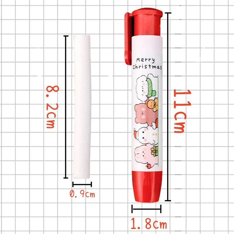 Kawaii Weihnachten Drücken Radiergummi Nette Schreiben Zeichnung Bleistift Radiergummis Student Schreibwaren Kinder Geschenke Schule Bürobedarf