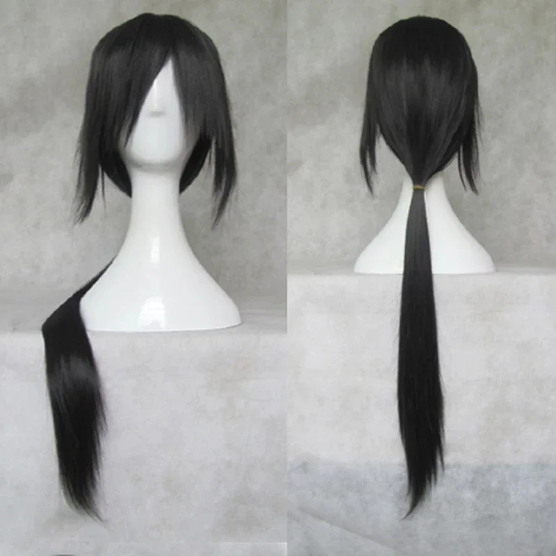 

Длинный синтетический косплей парик Skunks Aph черный APH Yao Uchiha костюм Итати Wigs