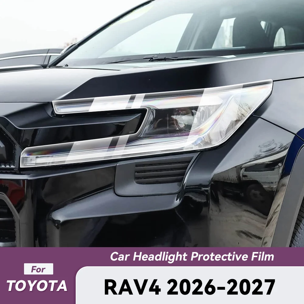 For TOYOTA RAV4 2026 2027 TPU Protection Film Car Pre-cut Clear Headlight Anti-scratch Invisible Car Film Accessories