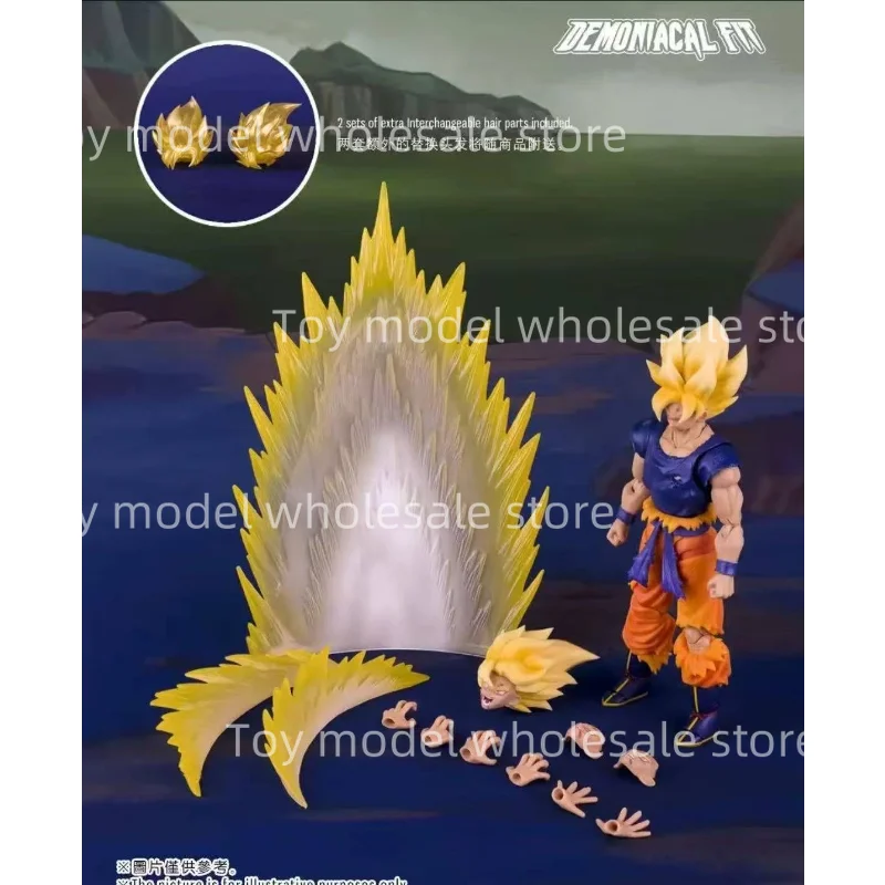 【구매 후 24시간 이내 배송】데미아닐 피트 손오공 피규어 드래곤볼 Z SHF 손오공 피규어 퓨리 어웨이크닝 애니메이션 액션