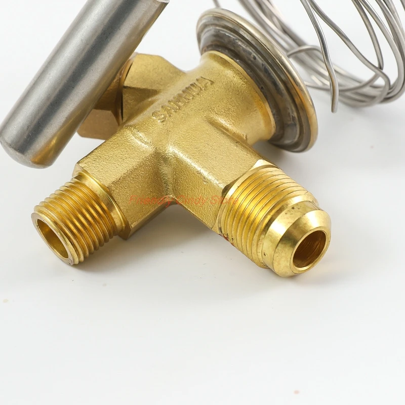 1PCS SANHUA angle shape valve air conditioning cold storage RFKH03E-4.8 external balance R404 thermal expansion valve RFKH01-6.0