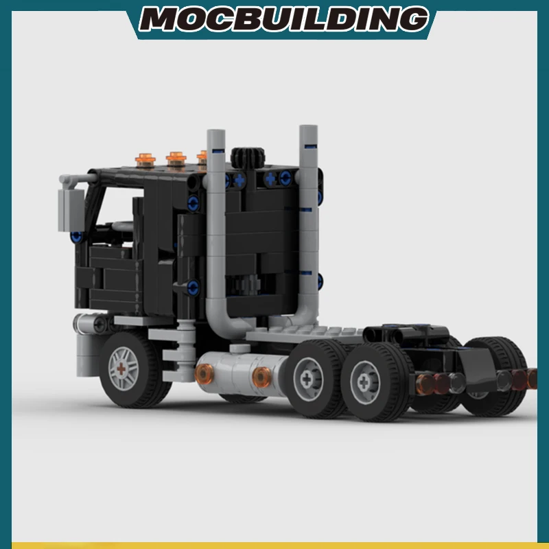 MOC Bouwstenen Kleinschalige Vrachtwagen En Lowboy Trailer Model DIY Gemonteerd Bricks Educatief Transport Speelgoed Geschenken 556PCS