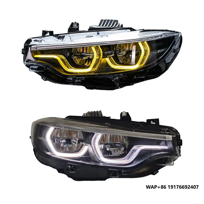 

YU GUANG forBMW 4 Series LCI M4 Front LED Headlight 2013-2020 F32 F33 F36 F80 F82 6000k White Yellow Switch Head Light Lamp
