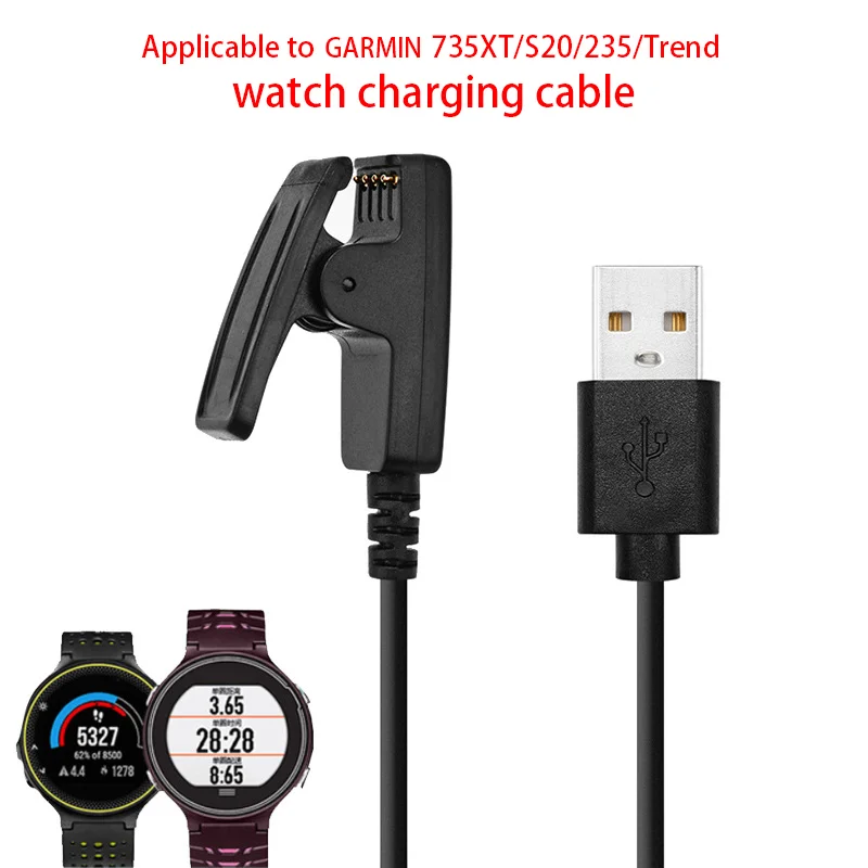 USB Charger Clip Cradle Cable For Garmin Lily Forerunner 735XT 630 235 Approach S20 Watch Dropship