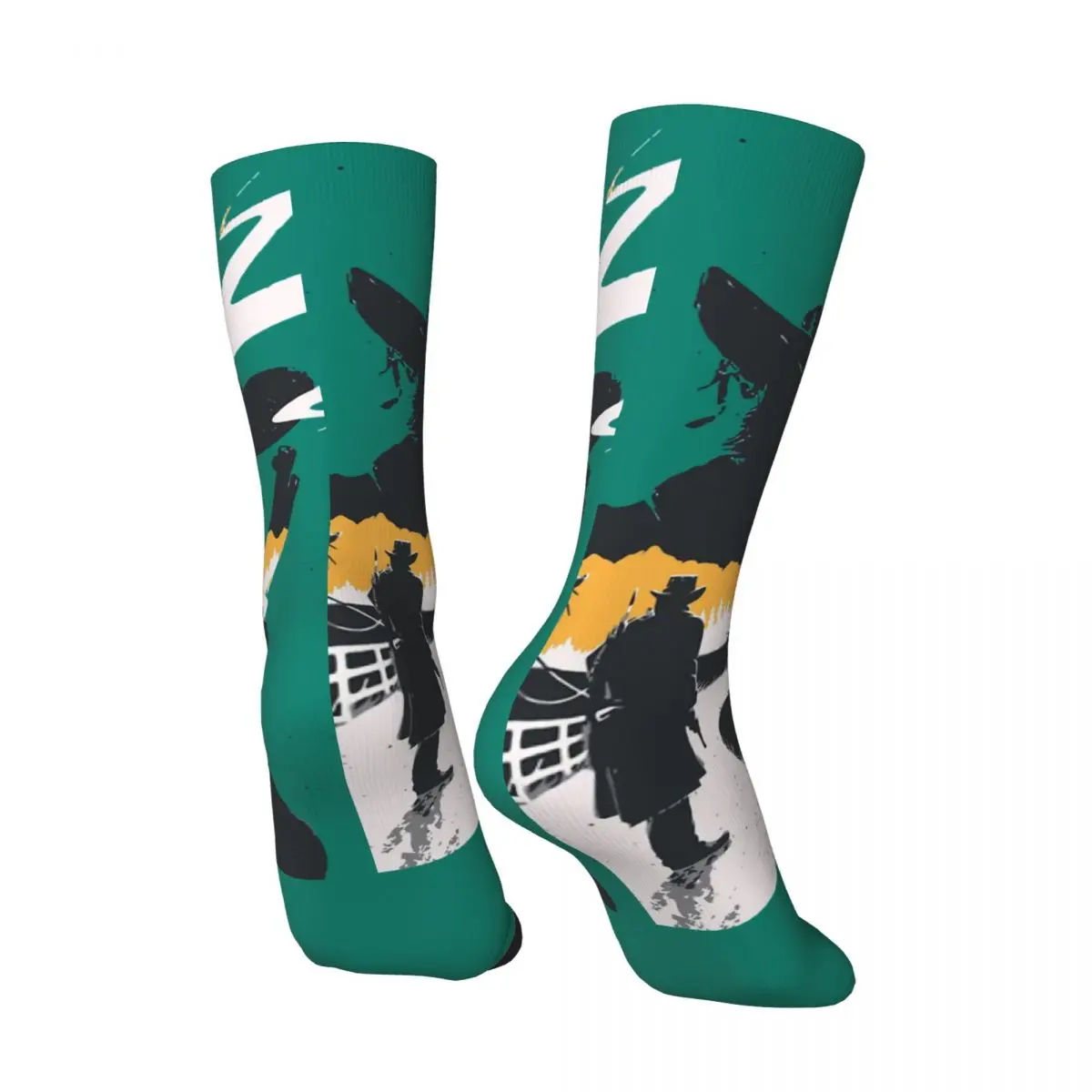 Hip Hop Retro Active Crazy Men's compression Socks Unisex Red Dead Redemption 2 Desert Cowboy Harajuku Pattern Crew Sock