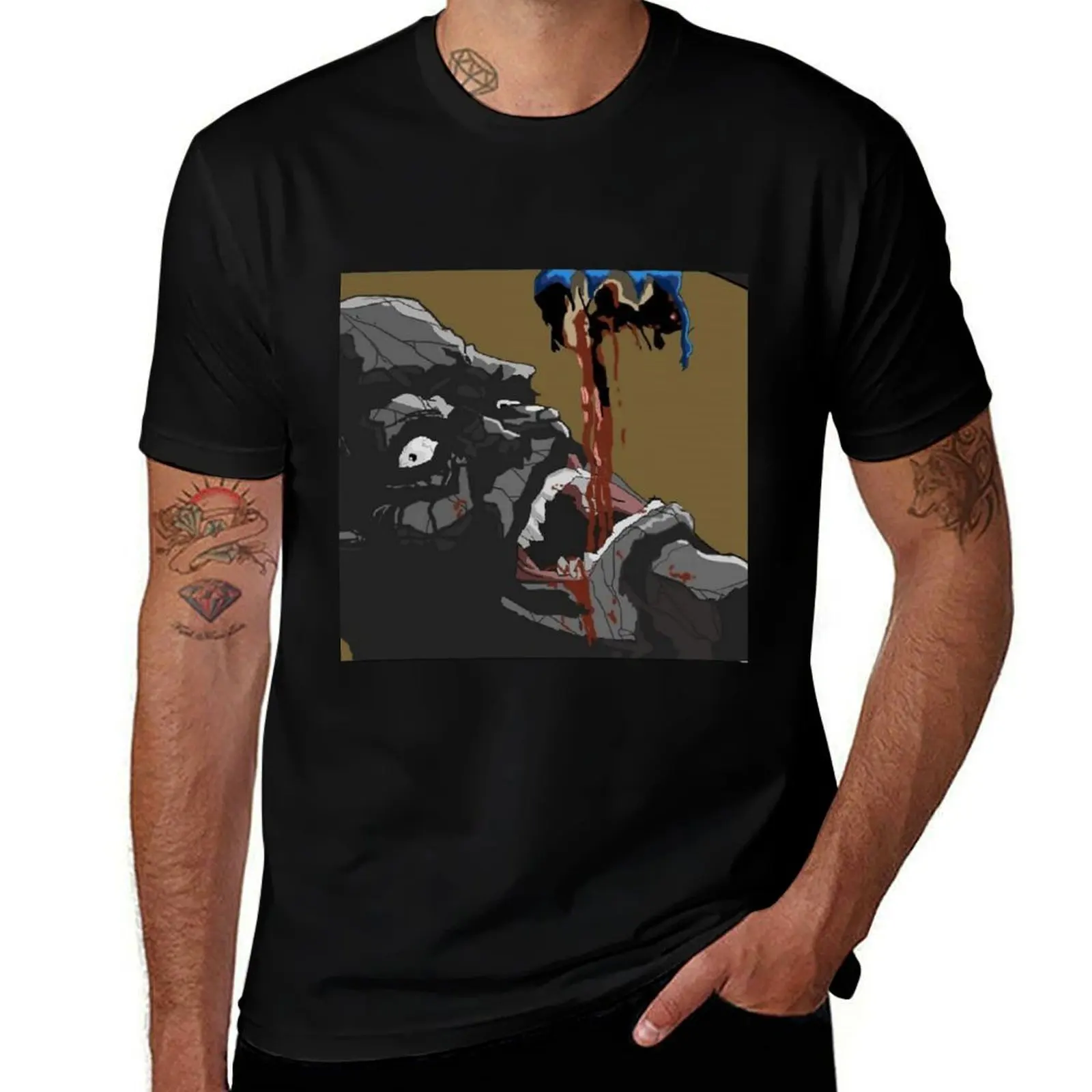 Ninja Scroll Tessai T-Shirt Gym Wear Breathable Short Sleeve Tee T-Shirt