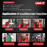 UNI-T UT217A UT217B Oscilloscope Clamp Meter with Bluetooth Current Voltage Waveform Amplitude Frequency Oscilloscope Multimeter