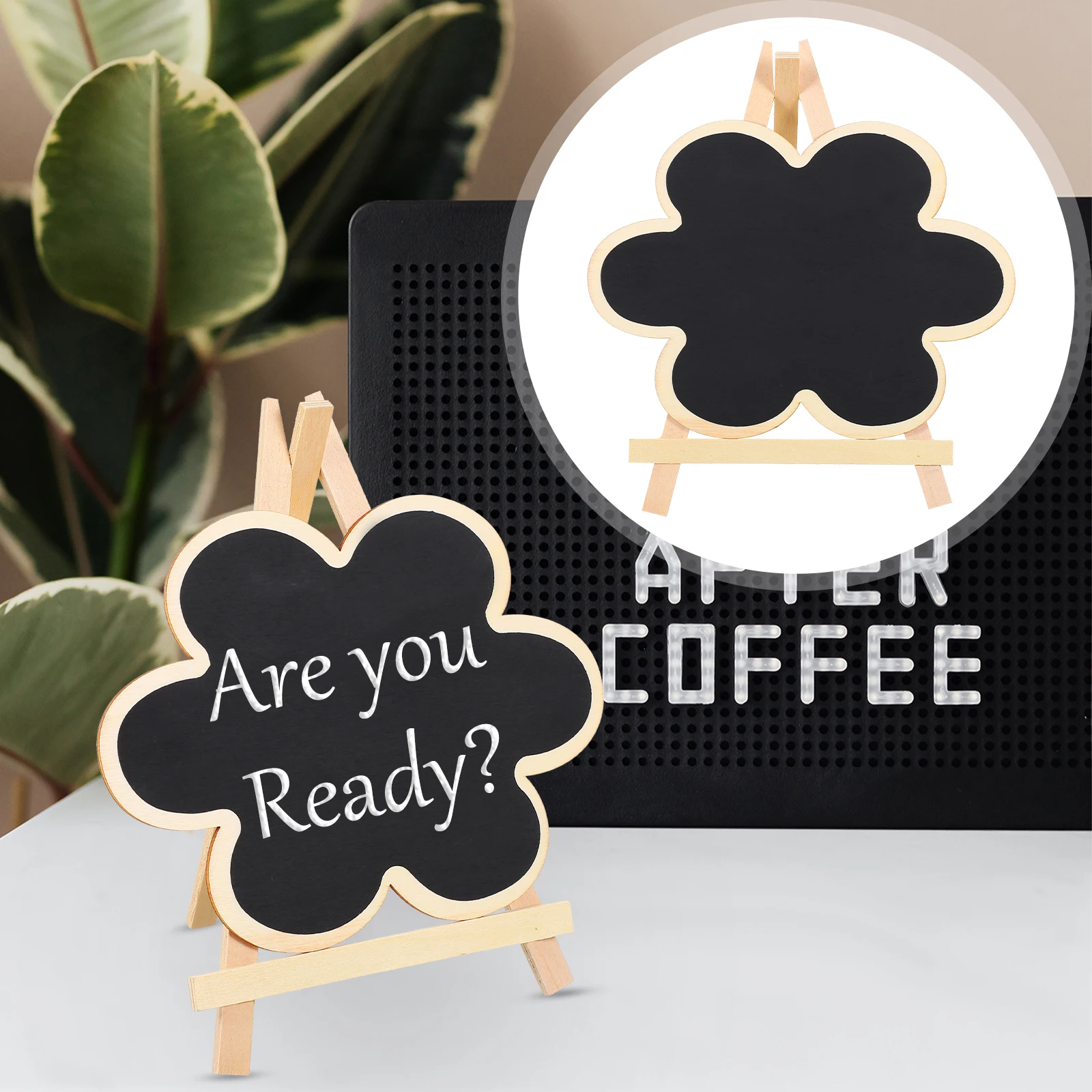 

Wooden Mini Chalkboard Vertical Blackboard Tabletop nament Child Decor Photo Prop Write Message Notice