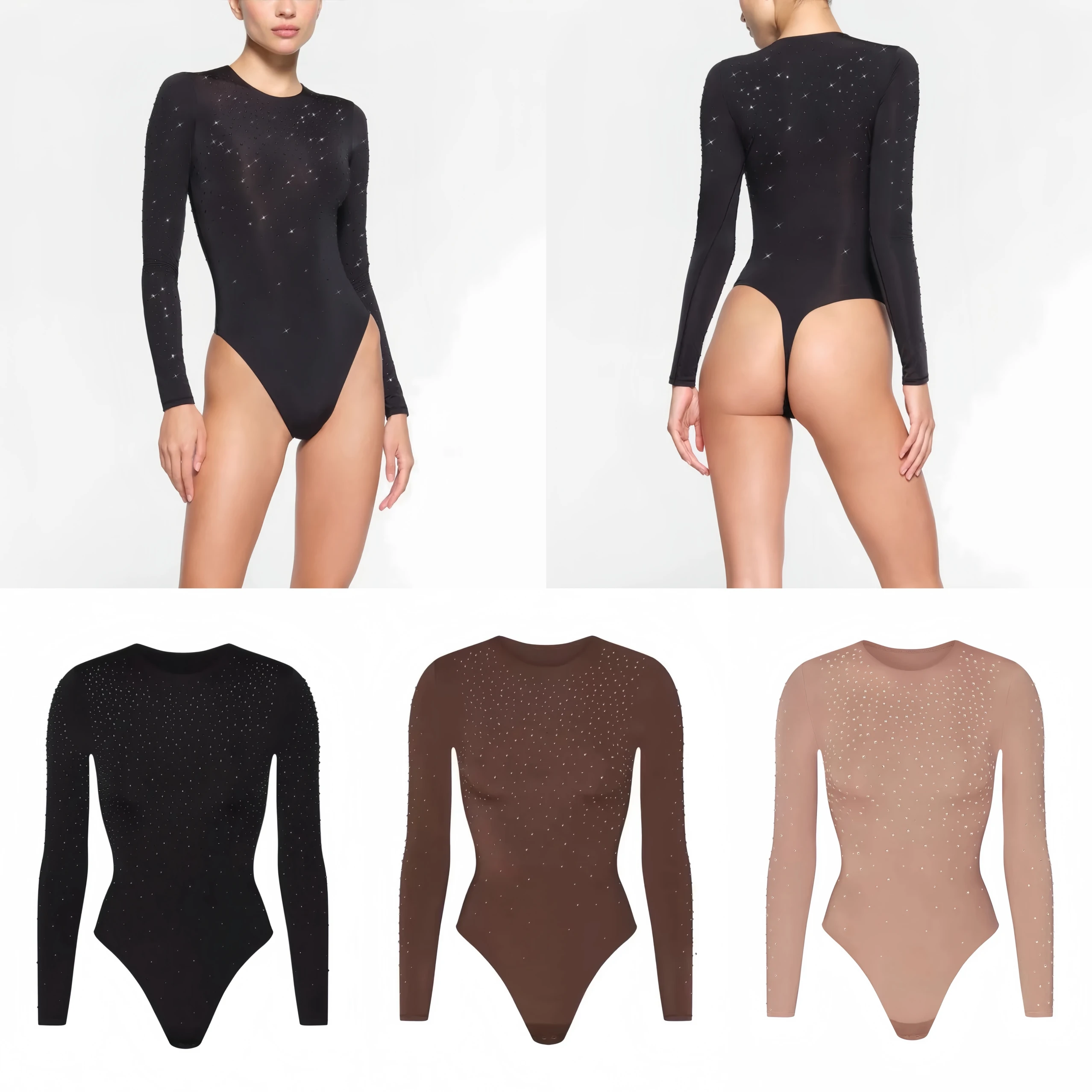 

Комплект Kardaian: Боди с длинным рукавом, утягивающий, сексуальный, с утяжкой на талии, и прямые шорты для повседневной носки