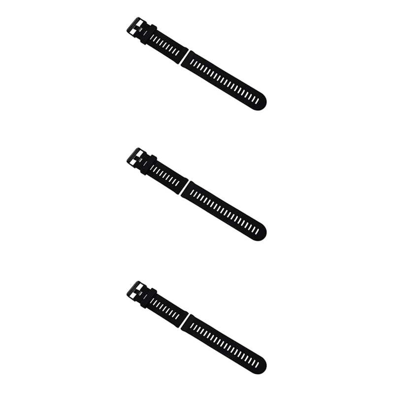 

B21B 3X For Garmin Fenix 3 HR Soft Silicone Strap Replacement Wrist Watch Band+Tool Kits Black