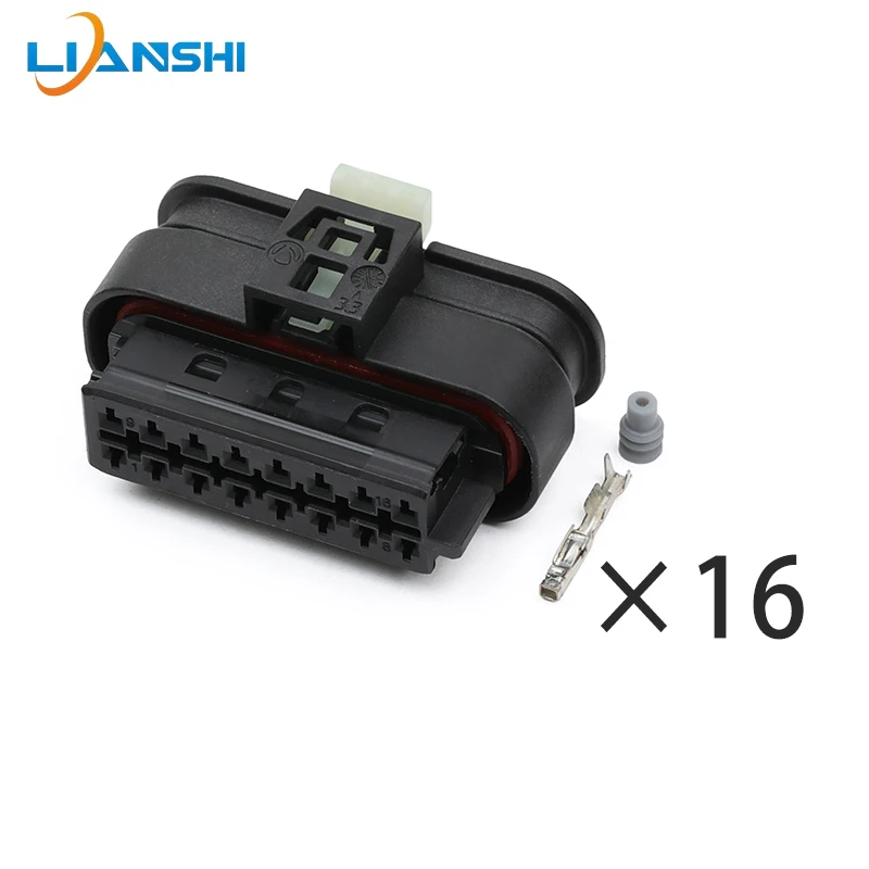 16Pin 805-587-541 SealStar Sealed Female Connector Kit w/Term For Car Reverse Radar Camera Intake Sensor DJ7165A Harness Kit