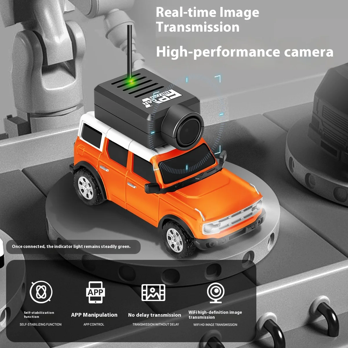 WL TECH 1:64 FPV RC Car HD Camera 2.4 GHz WiFi APP Control RTR Alloy Drift Chassis Rechargeable Mini Remote Control Model Toy