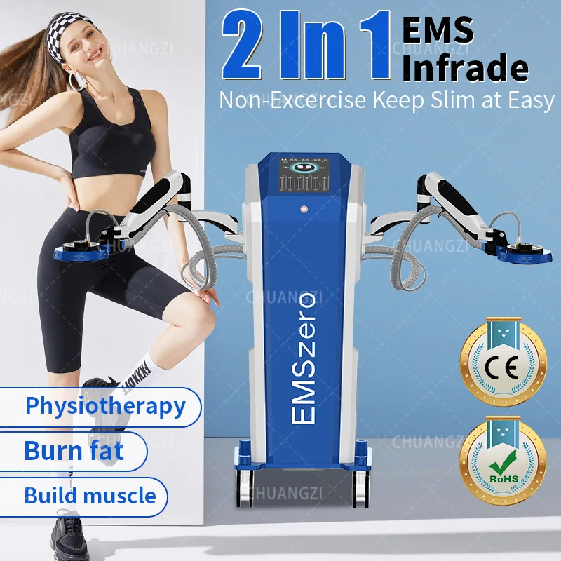 The Latest lnfrade-EMS 2 In 1 Physical Health Weight Loss Blue Appearance Machine / Slimming+Infrared Heating