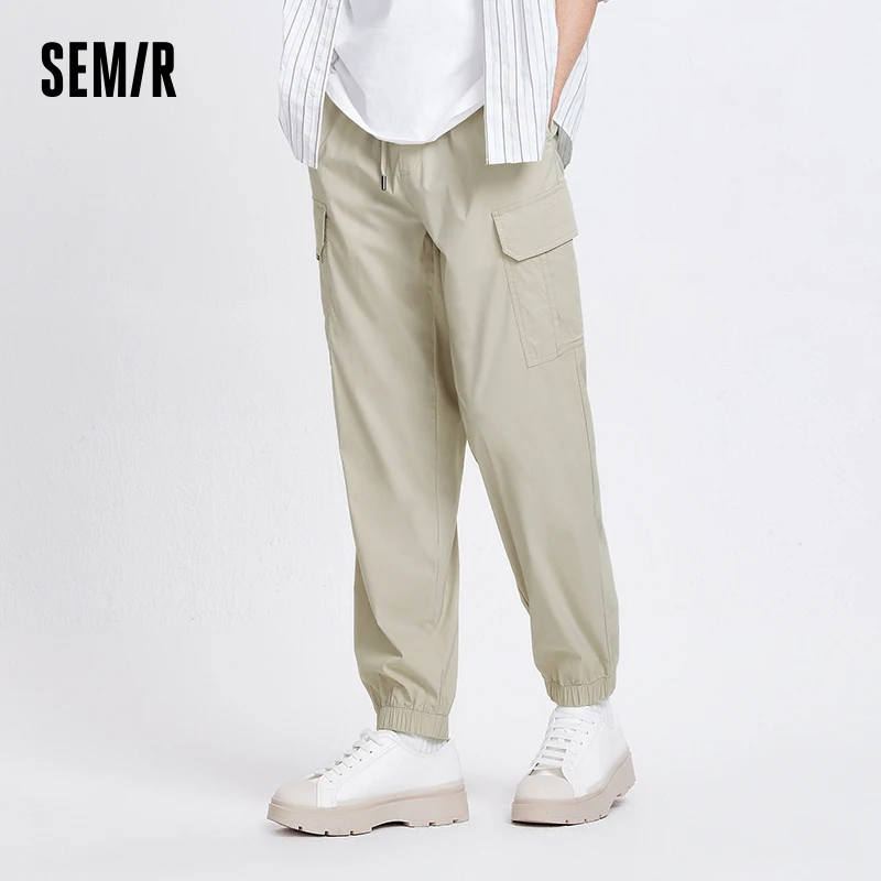 Semir Casual Pants For Men New In 2024 Summer Drawstring Loose Fit Cuffed Pants Cool And Workwear Style