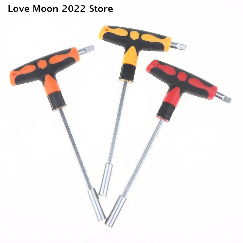 【LM】1/3PCS Multi PurposeT-shaped Cross Multi Purpose T-shaped Cross Handle Adapter Socket Hexagonal Plum Head Screwdriver Set