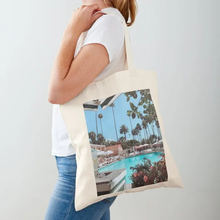 

By The Pool Tote Bag cute pouch bag ecological bags tote bags men Canvas stote bag