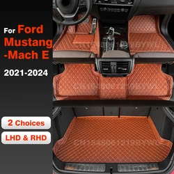 Car Floor Mats For Ford Mustang-Mach E 2021 2022 2023 2024 Car Trunk Mat Car Accessories Auto Goods Interior Details