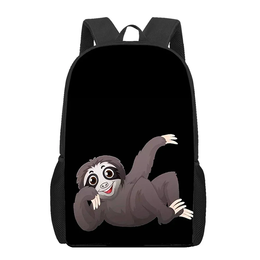 Lovely Sloth Backpack Cute  Cartoon Animal School Bag 16inch Hiking Daypacks for Business Traveling, Weekend Getaways, Shopping