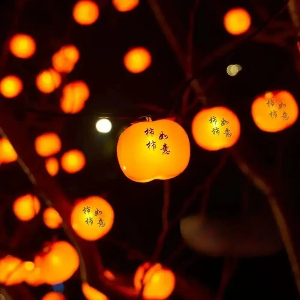 Waterproof LED Ruyi Lights Energy Saving LED 20 Red Lanterns USB Powered Super Bright Persimmon Light Festival Lighting