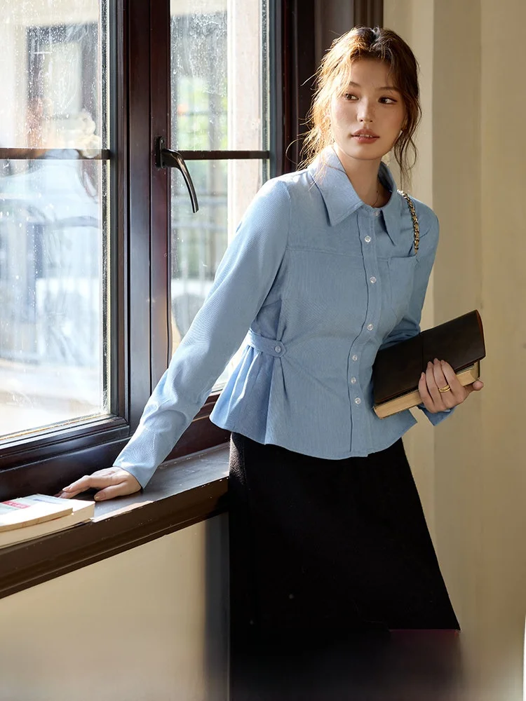 

Женский наряд Ele больших размеров, осень 2021, длинная юбка-свек и f, комплект для похудения, дизайн талии, модная одежда для поездок на работу