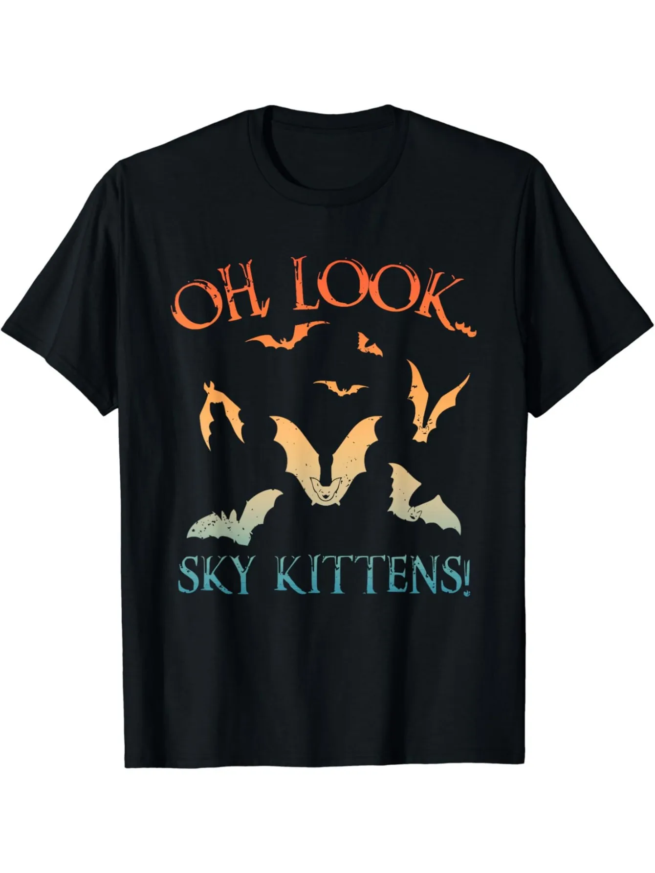 Interesting bat art men, women, children, sky kittens, bat lovers T-shirts