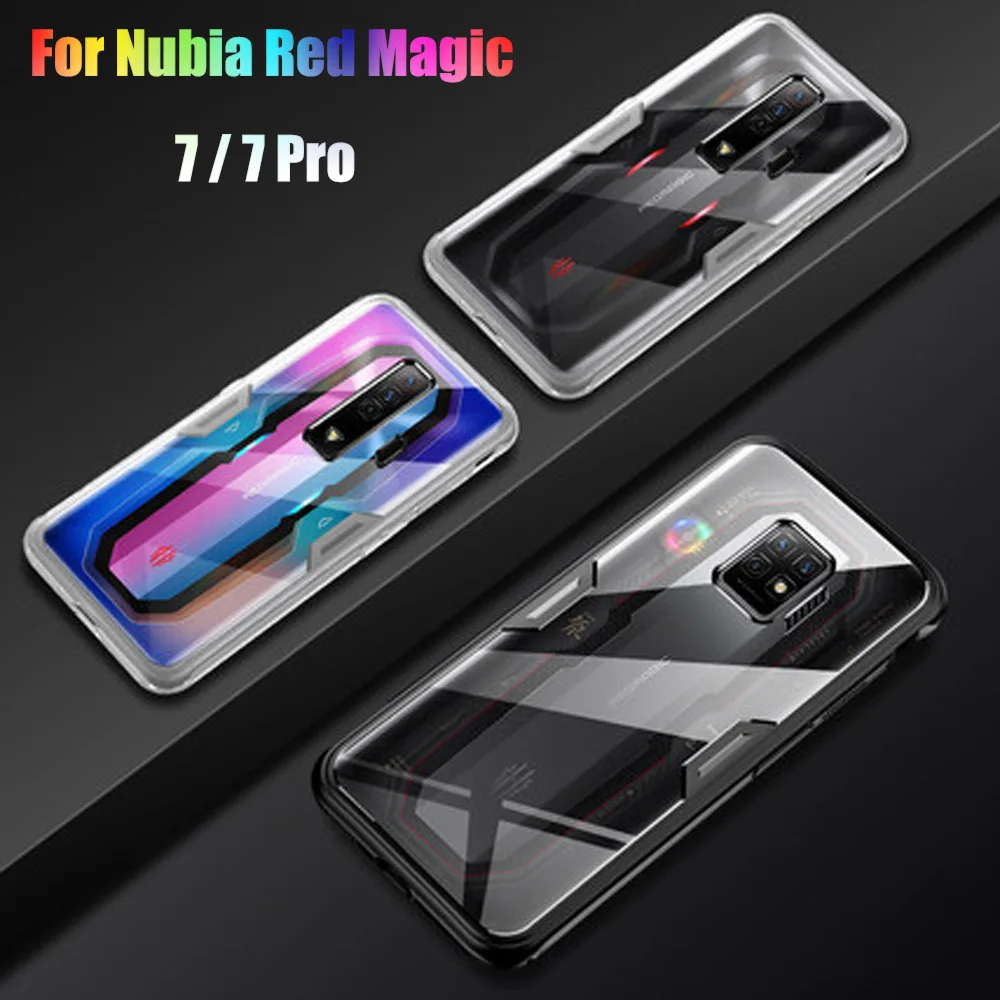 For ZTE Nubia Red Magic 7 Pro NX709J Case Hard Transparent Proective Back Cover Case For ZTE Nubia Red Magic 7 NX679J Shell