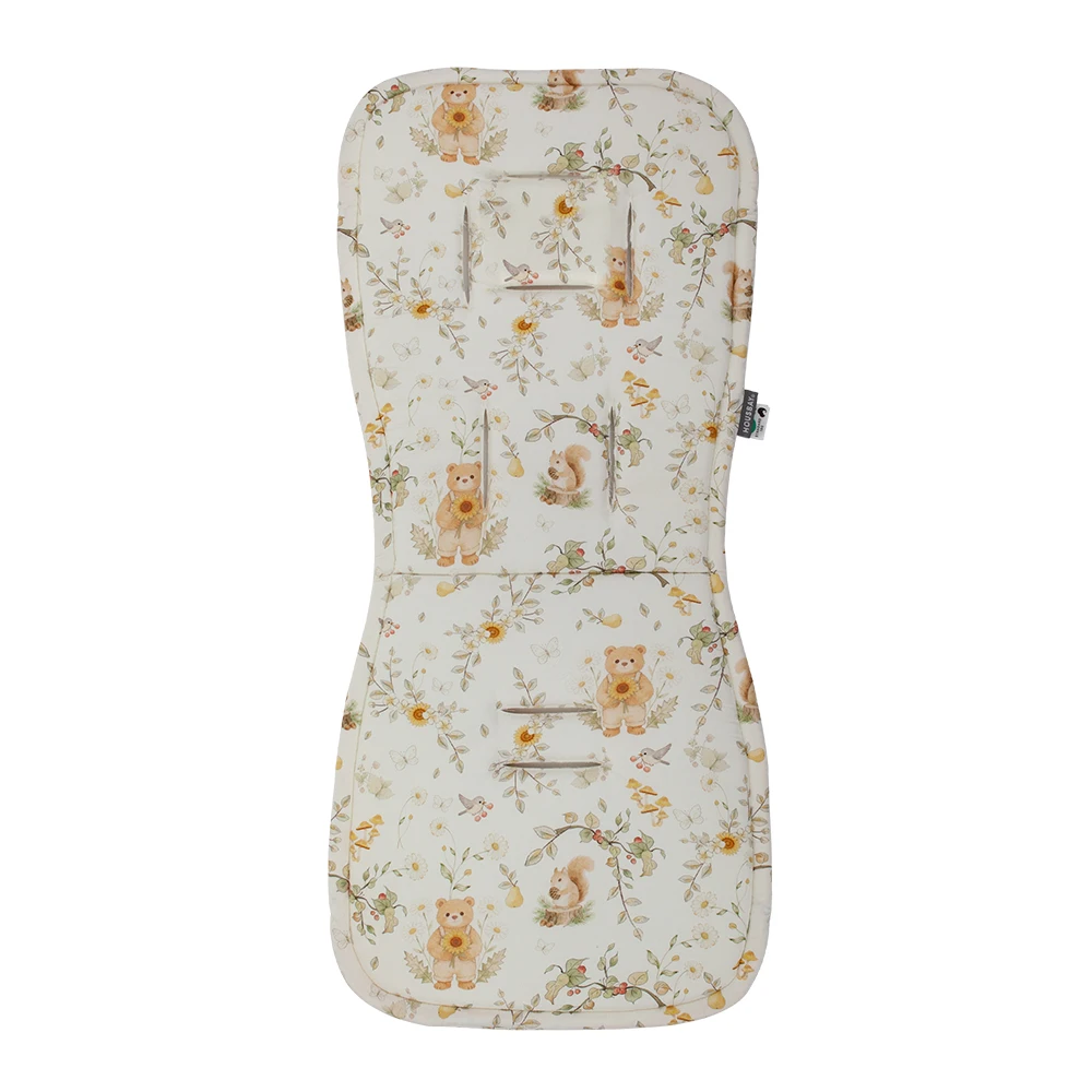 Stroller Cushion Multi Hole Adaptive Pram Cartoon Jurassic Printed Double Sides Usable Universal Baby Stroller Accessories view 6