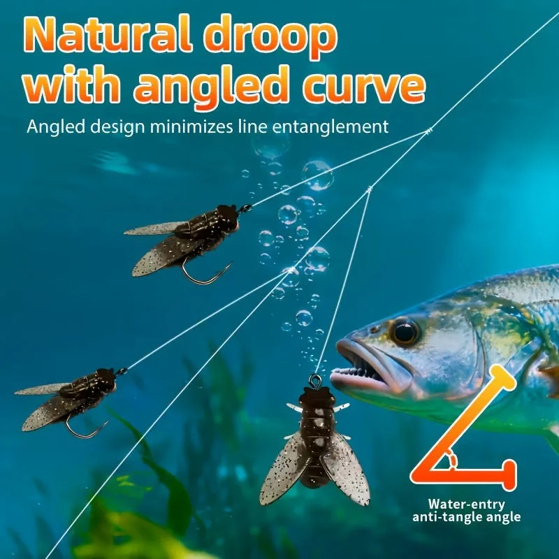 طعم صيد مرن على طراز TPR | 3 مقاسات، 3 موديلات | قابلة لإعادة الاستخدام، مقاومة للعض ومقاومة للسحب للغاية #6