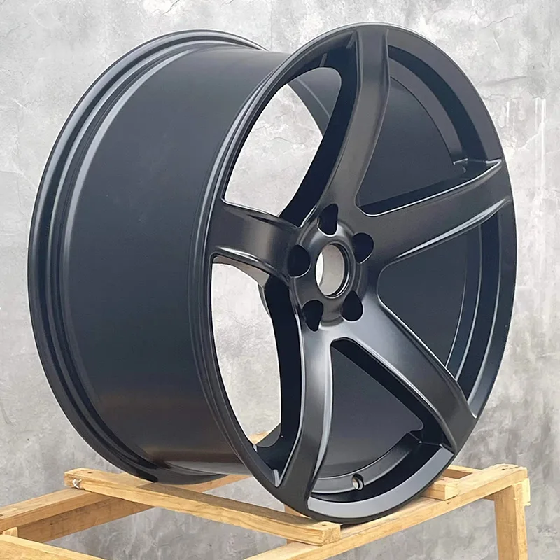 For 20inch Rims 5x115PCD Deep Concave Five Spoke Passenger Car Wheel for Charger Challenger Hellcat Black Camel Aluminium