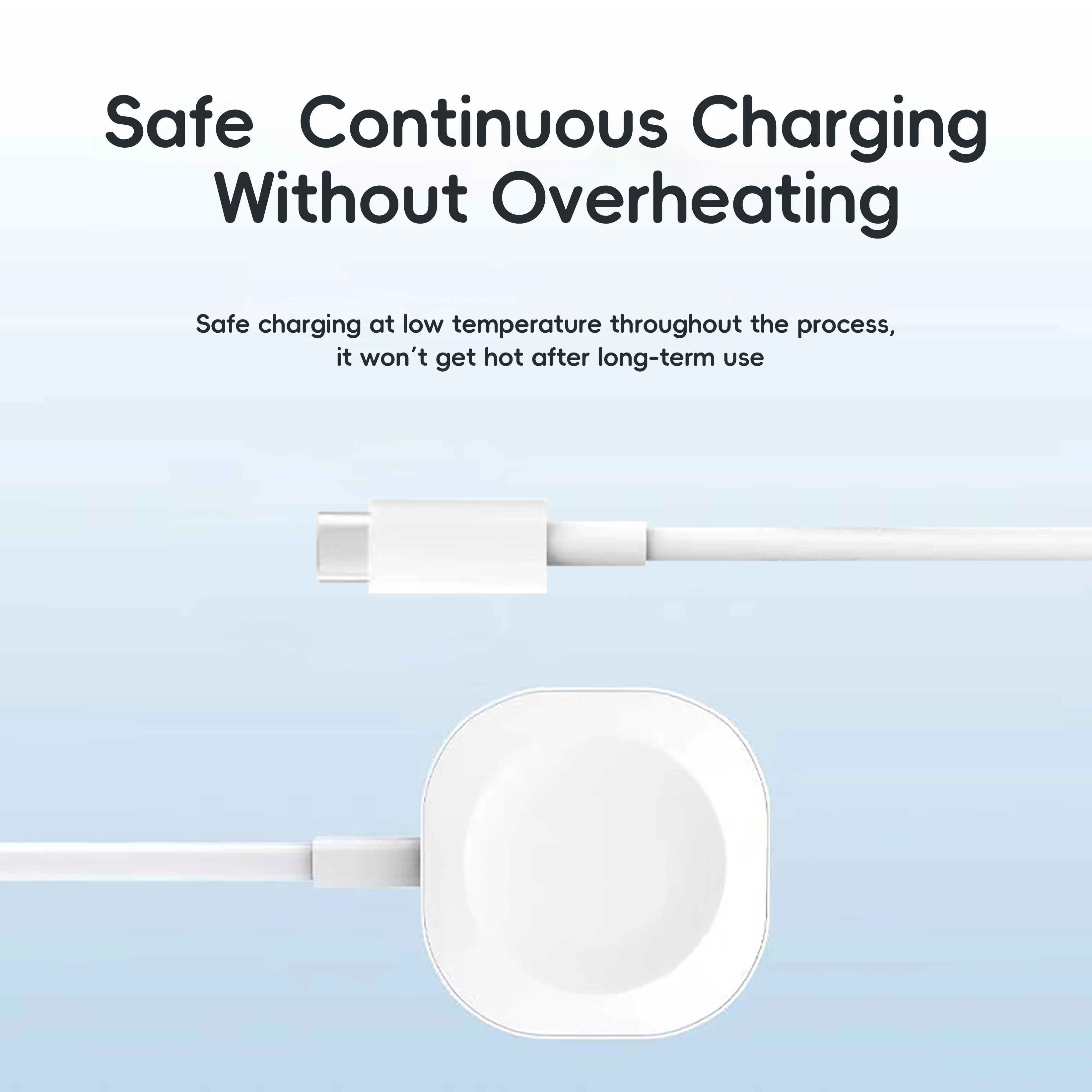 iWatch Charger Compatible with iWatch Charger for iWatch Series 1~9 SE Ultra, Wireless Magnetic Charging Cable White USB-C