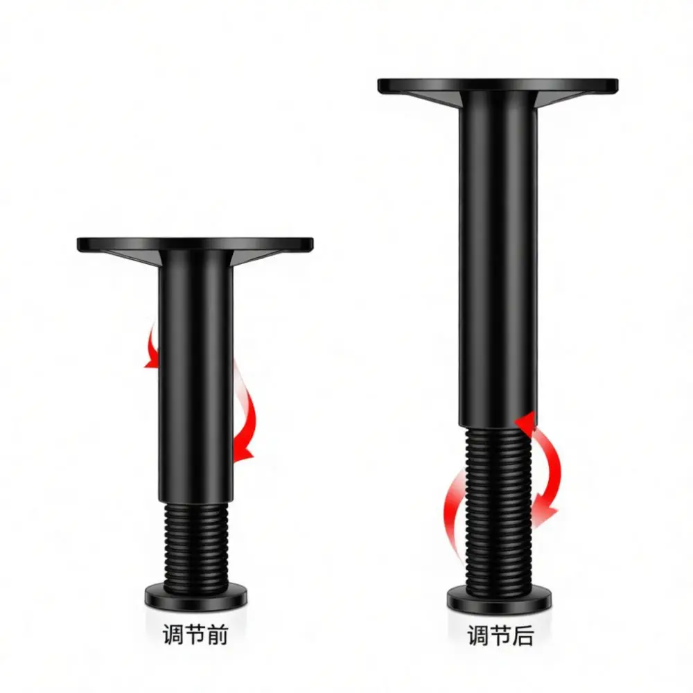 Heavy Duty Adjustable Support Leg For Bed Frame Furniture Feet Replacement Sofa Cabinet Base Strengthening Accessory