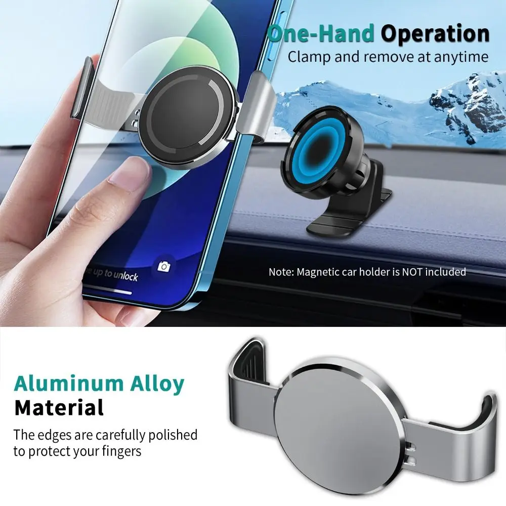 Universal Metal Phone Clamp for Magnet Car Mounts Cellphone Clip for Magnetic Car Holder