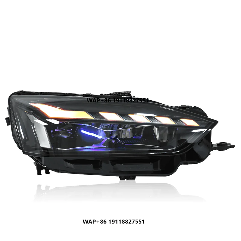 

JUSHUN Head Light foi A5 2017-2020 Headlight Assembly Modified Full LED Lens Headlights