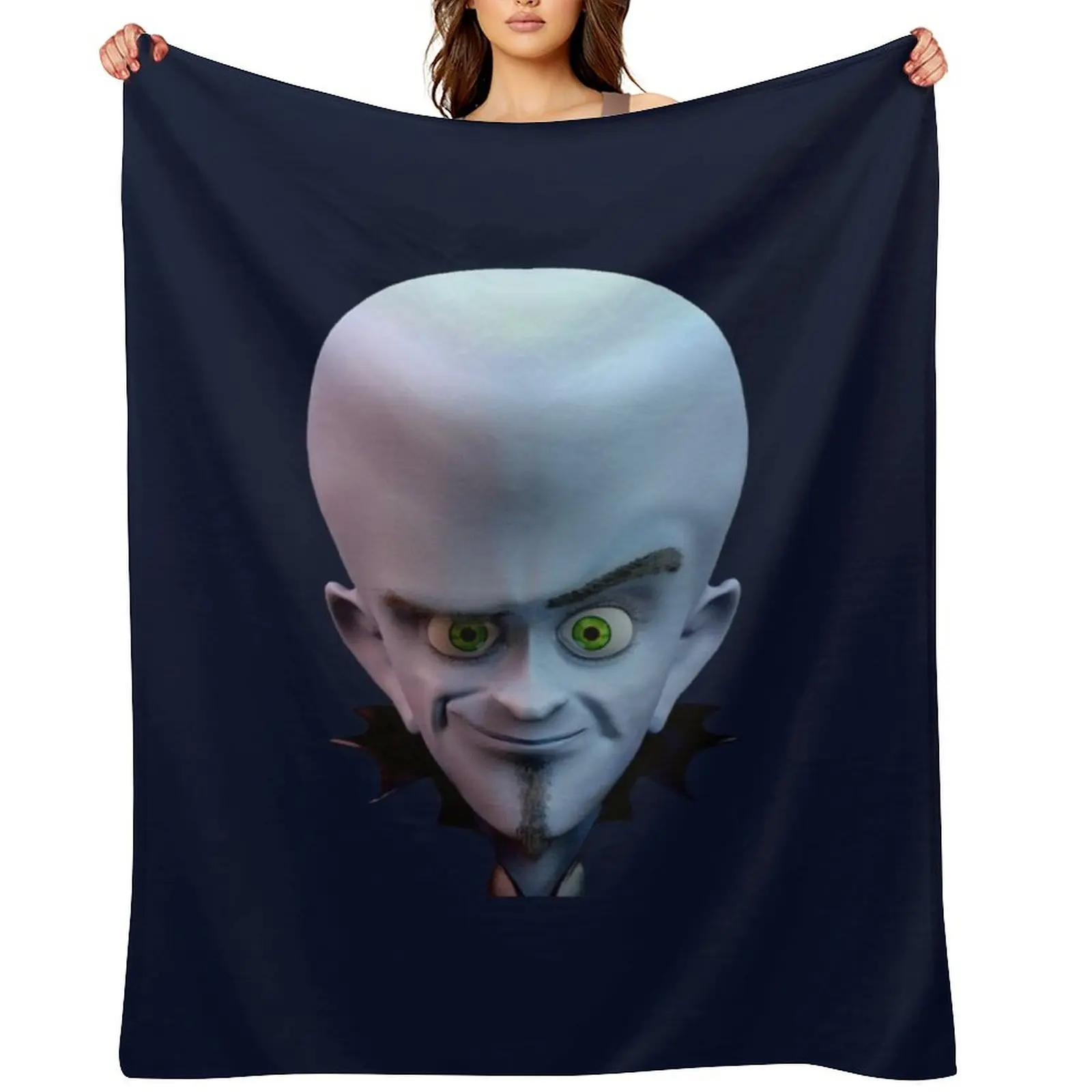 

Smiling Megamind 3D *HIGH QUALITY* Throw Blanket Extra Large Throw Warm Softest Comforter Blankets