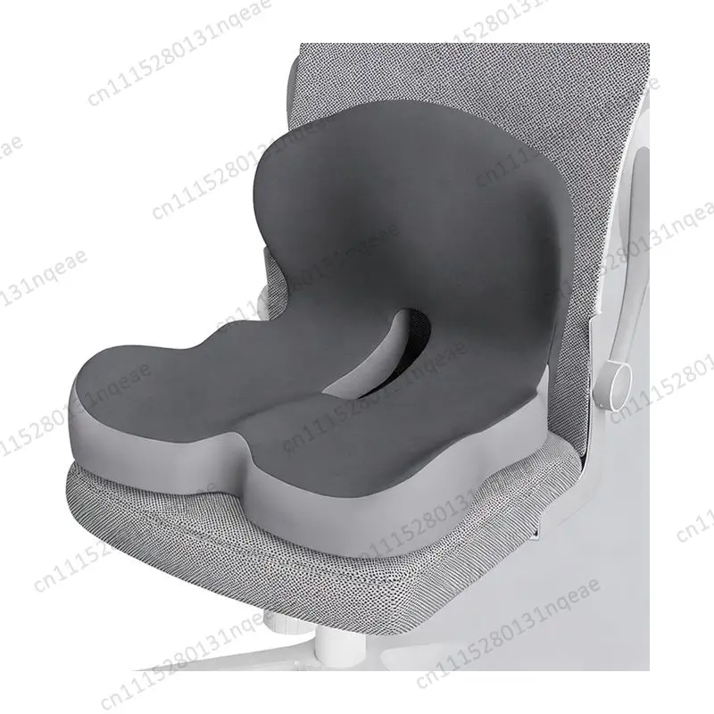 Ergonomic L-shape Office Chair Seat Cushion Memory Foam Waist Support Sedentary Comfort Waist Cushion