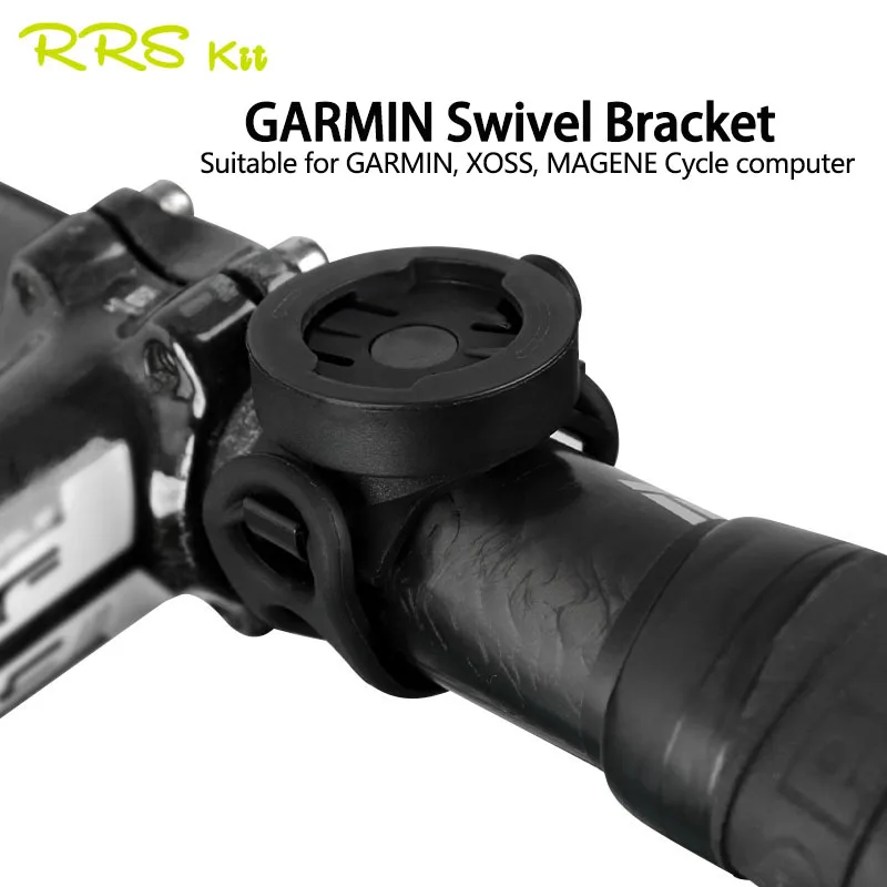 RRSKIT Fahrradcomputer-Halterung, um 360 Grad drehbar, für Rennrad, MTB, Fahrradlenkerhalterung für Garmin IGPSPORT WAHOO XOSS GPS-Messgerätbasis
